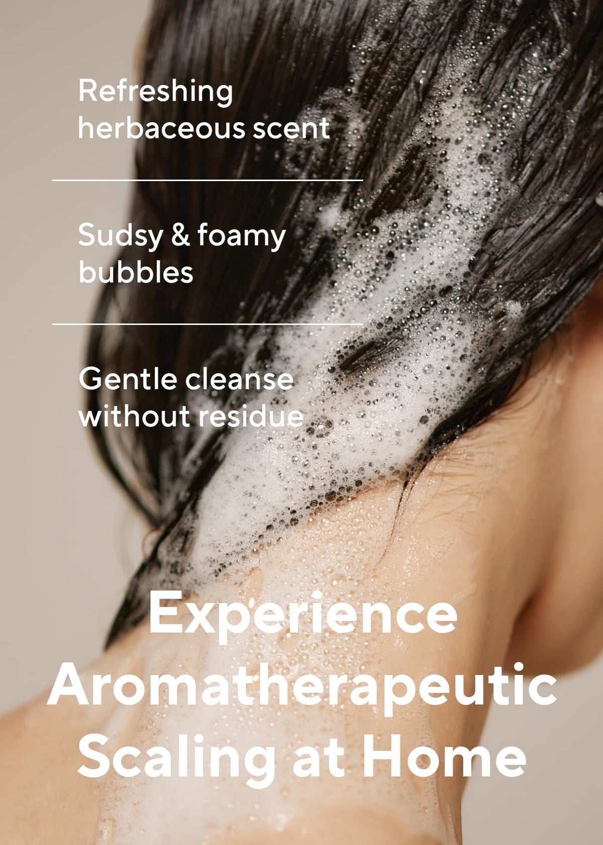 AROMATICA conditioner cream texture showcasing lightweight hydration and slip