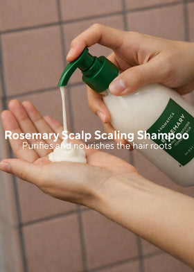 AROMATICA before and after hair comparison showing fuller-looking results