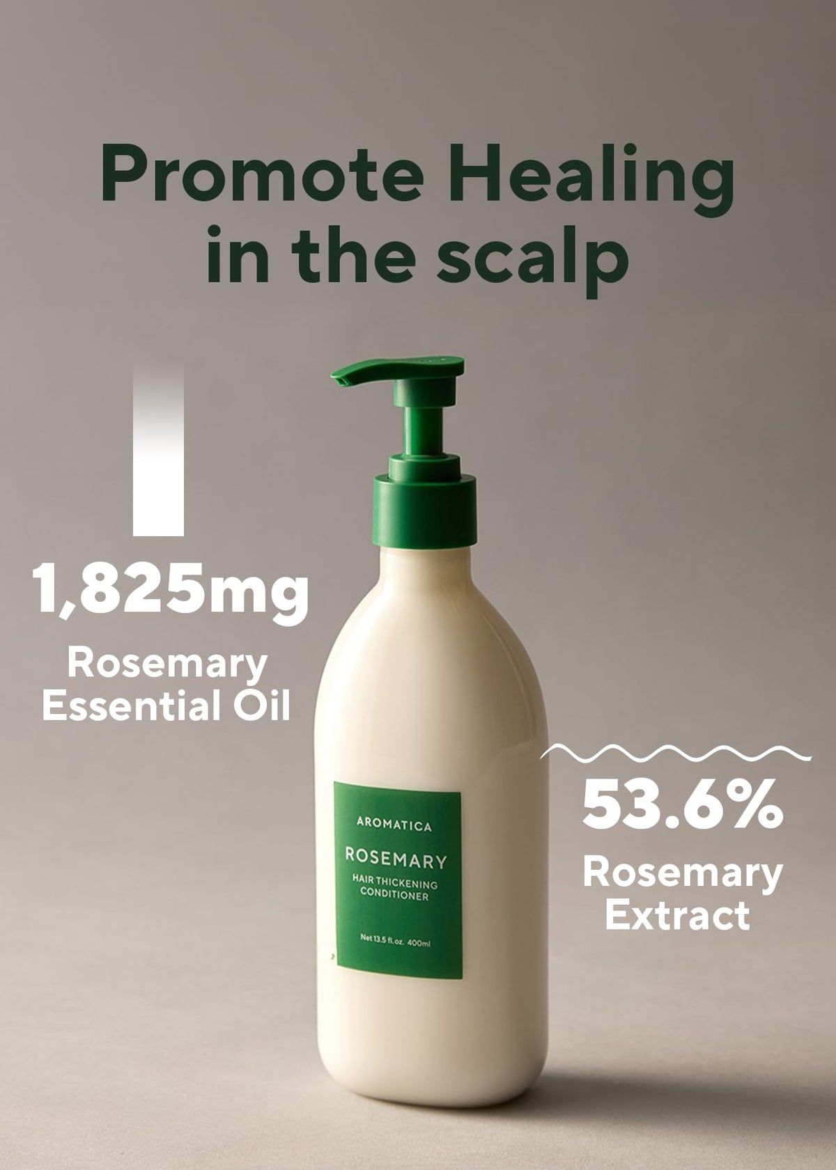 AROMATICA creamy conditioner texture showing smooth spread for slip