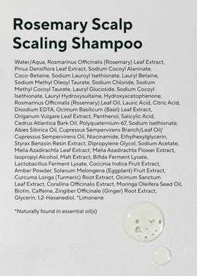 AROMATICA lifestyle bathroom setup conveying calming rosemary hair care