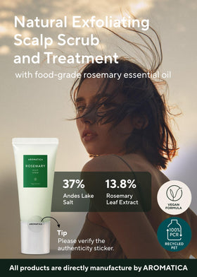 AROMATICA Andes lake salt crystals detail showing natural exfoliant benefit