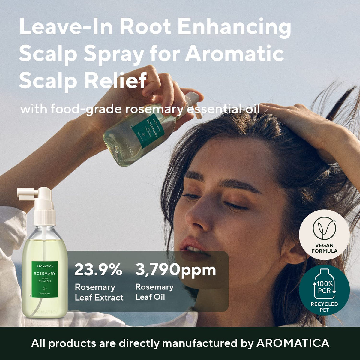 AROMATICA exfoliating scrub texture with visible salt grains, effective buildup removal