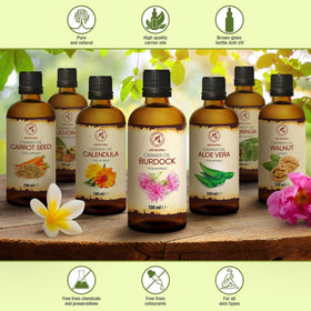 AROMATIKA label close-up listing Arctium lappa and no synthetic additives