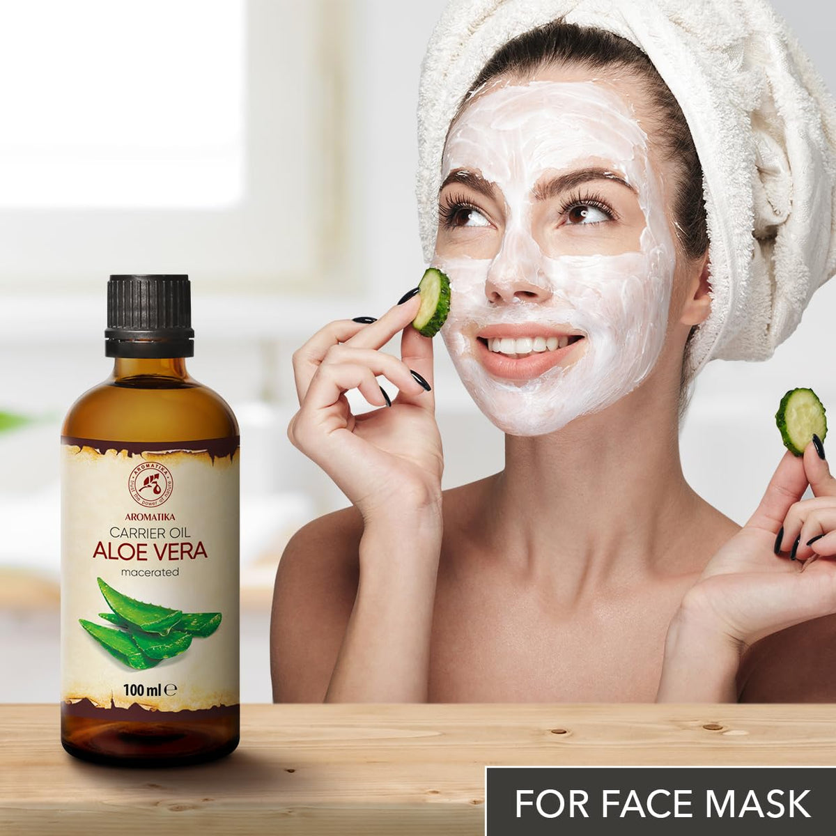 AROMATIKA oil texture close-up revealing smooth, absorbent carrier oil