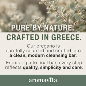 Aromavita soap bar styled in bathroom setting suggesting everyday use