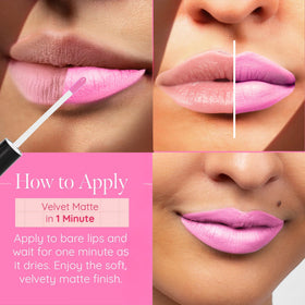 Aromi texture shot transitioning gloss to matte for quick-dry benefit