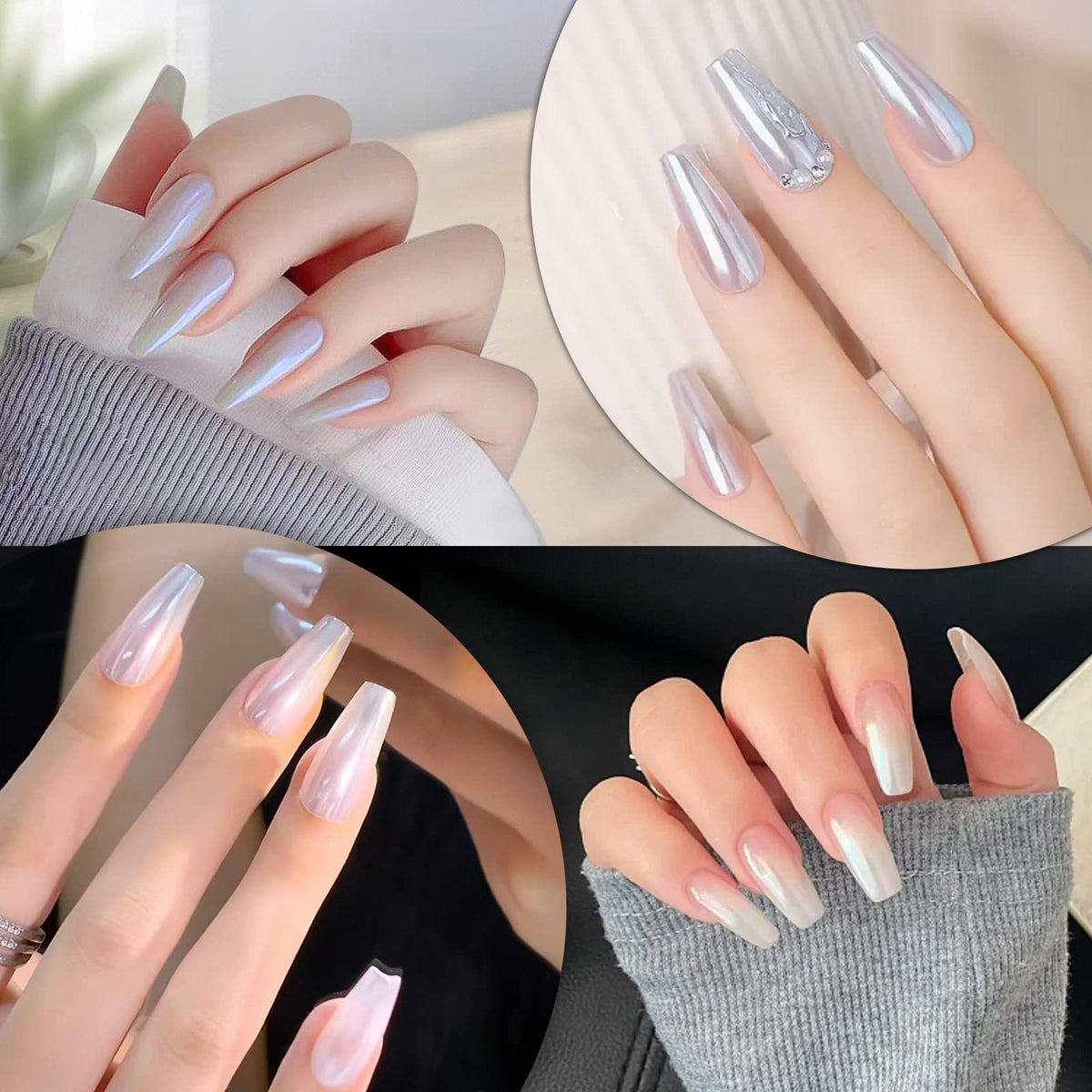 Artdone holographic powder detail highlighting multi-dimensional sparkle