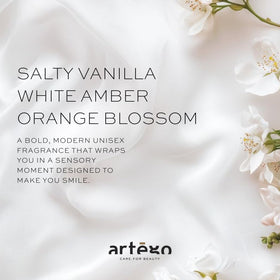 Artego bottle styled on bathroom shelf showing salon-quality routine at home