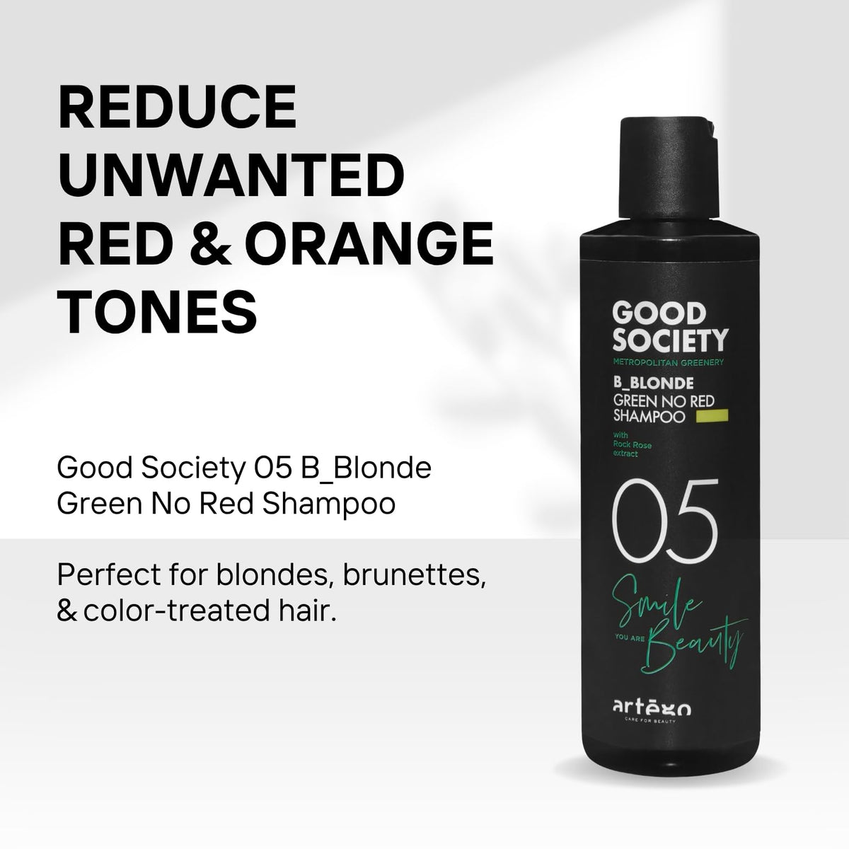 Artego shampoo dispensed into hand demonstrating ease of lather and use