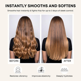 Artègo cream on finger applied to damp hair to demonstrate easy distribution and control