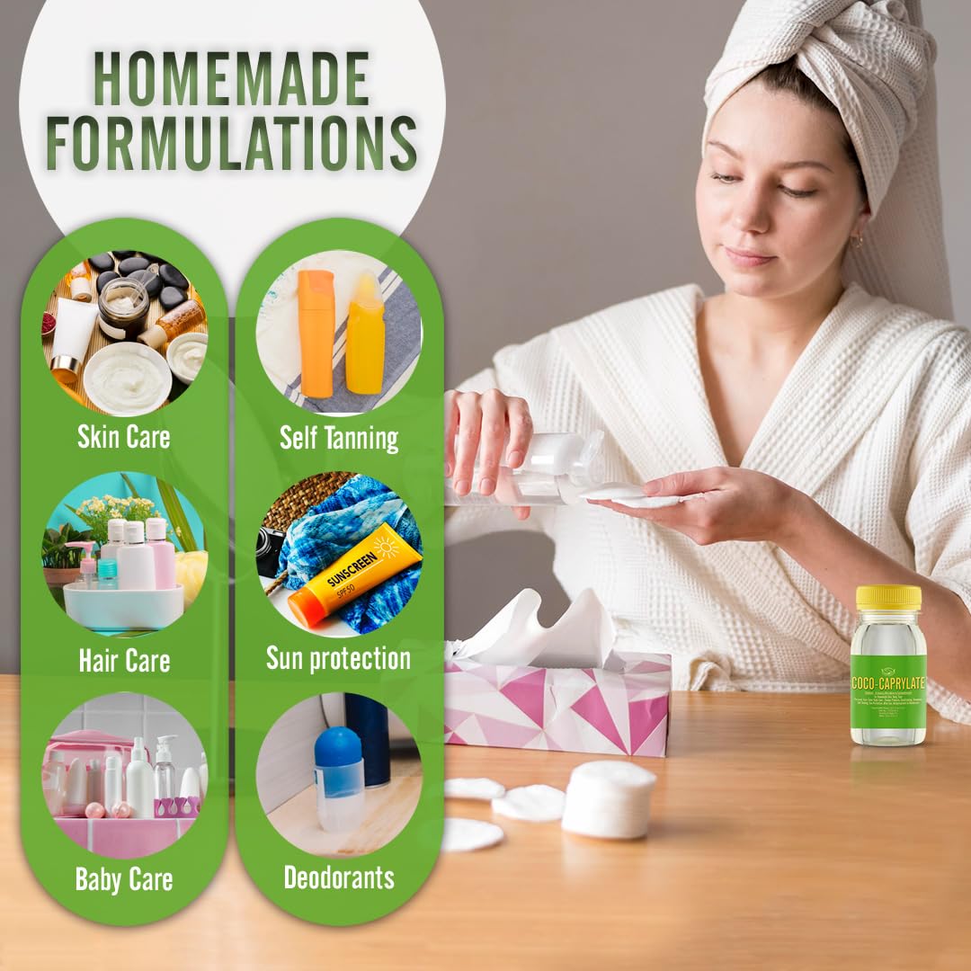 Artekas COCO-CAPRYLATE applied on skin by hand for fast absorption benefit