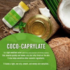 Artekas COCO-CAPRYLATE ingredient label close-up indicating renewable source