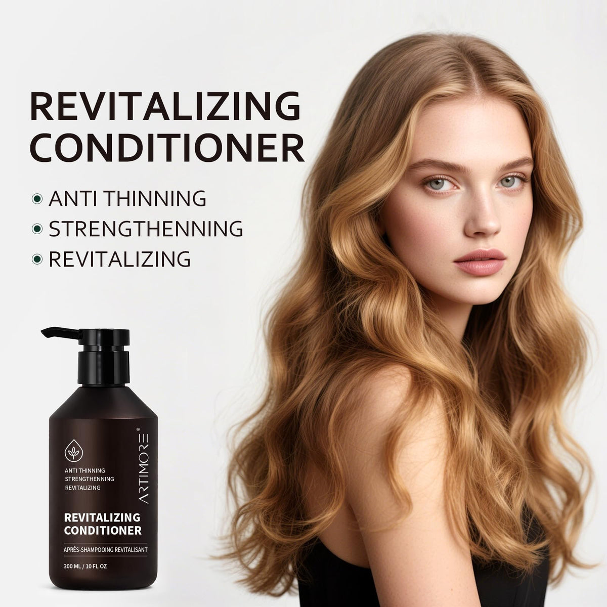 Artimore open cap revealing creamy conditioner texture for easy spread
