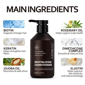 Artimore applying conditioner to damp hair demonstrating detangling benefit
