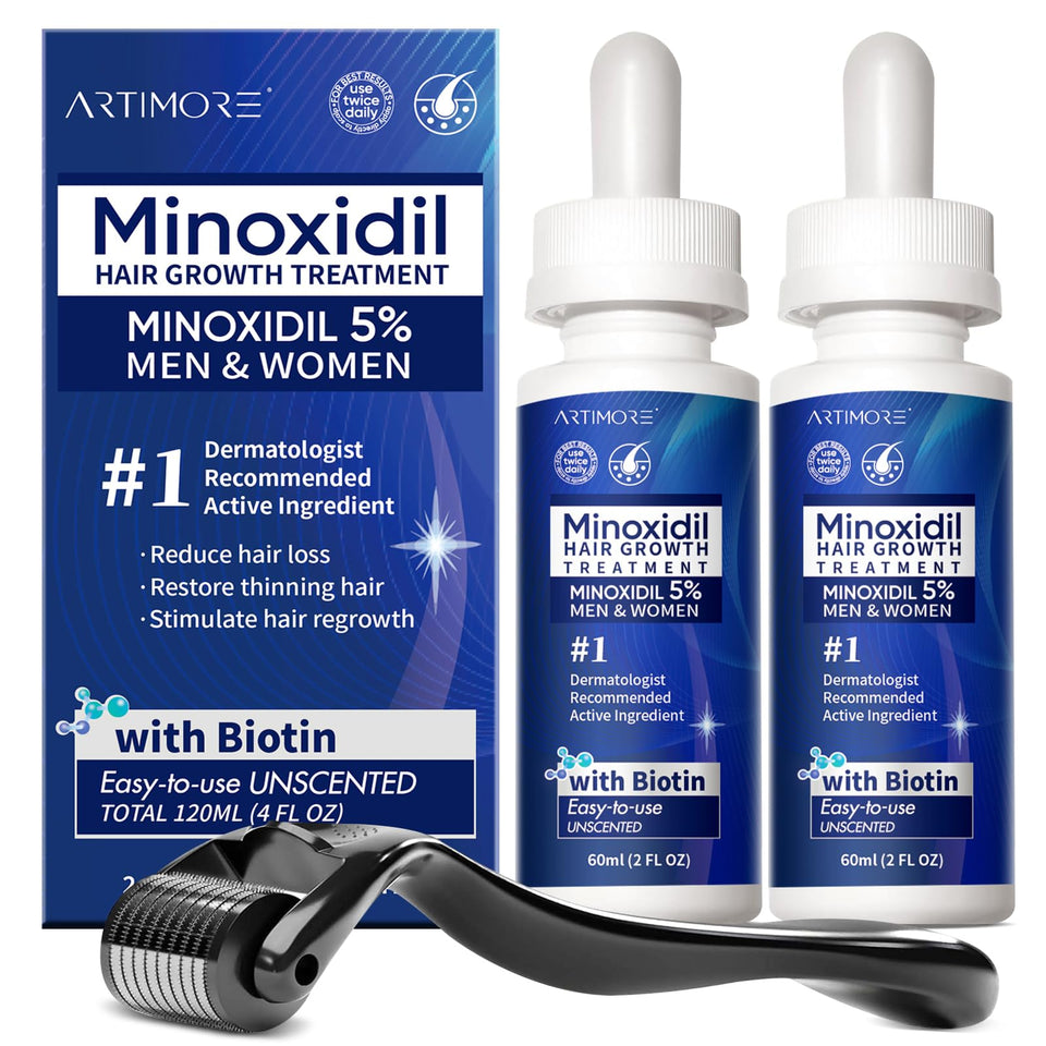 Artimore front packaging showing two 4 fl oz bottles and benefits