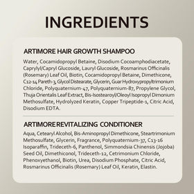 Artimore shampoo being applied to wet hair, shows effective scalp cleansing