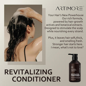 Artimore shampoo foam texture on hand, demonstrates gentle cleansing action