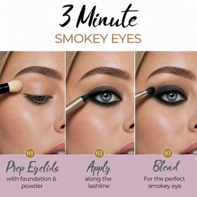 Artisan L'uxe built-in smudger shown softening liner for seamless blends