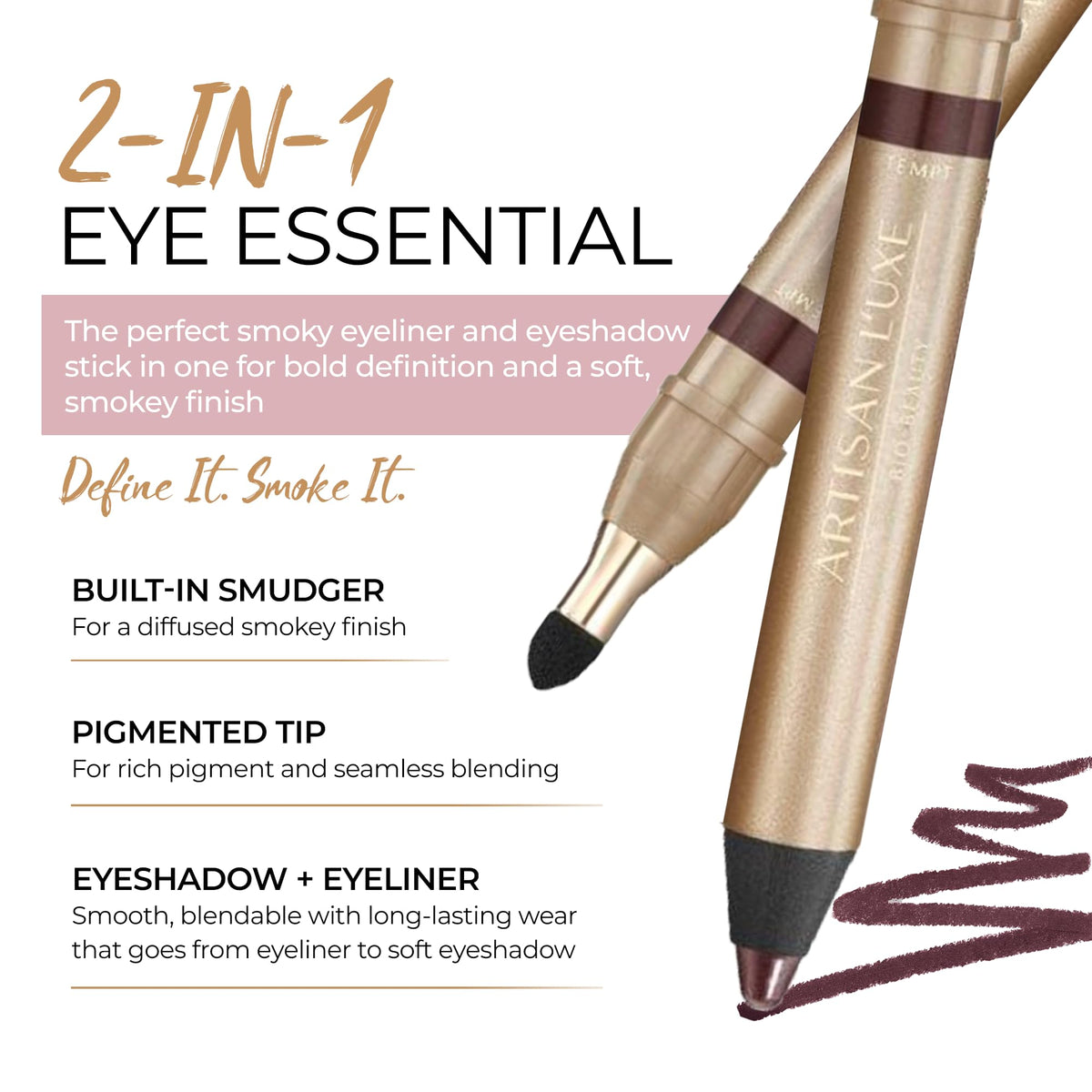 Artisan L'uxe dome tip close-up revealing creamy texture for smooth application