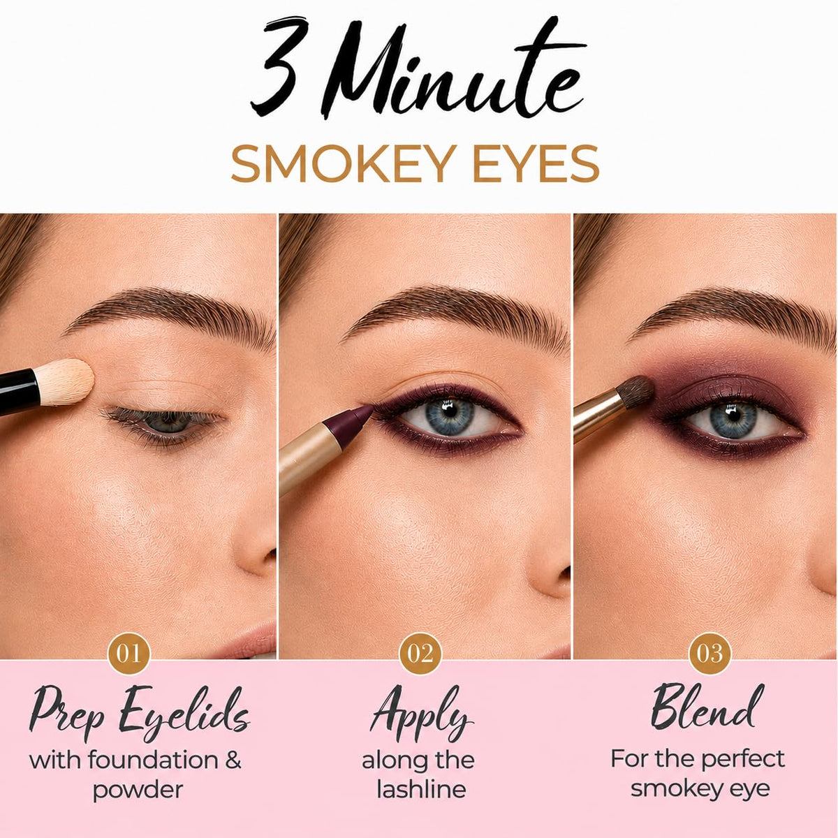 Artisan L'uxe swatch stroke on skin showing rich deep plum pigment payoff