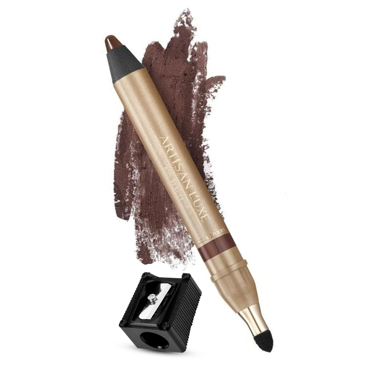 Artisan L'uxe front packaging showing product and shade benefit