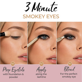 Artisan L'uxe lifestyle evening look with smoldering eyes for event-ready style