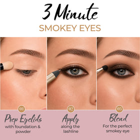 Artisan L'uxe swatch on skin displaying rich pigment payoff benefit