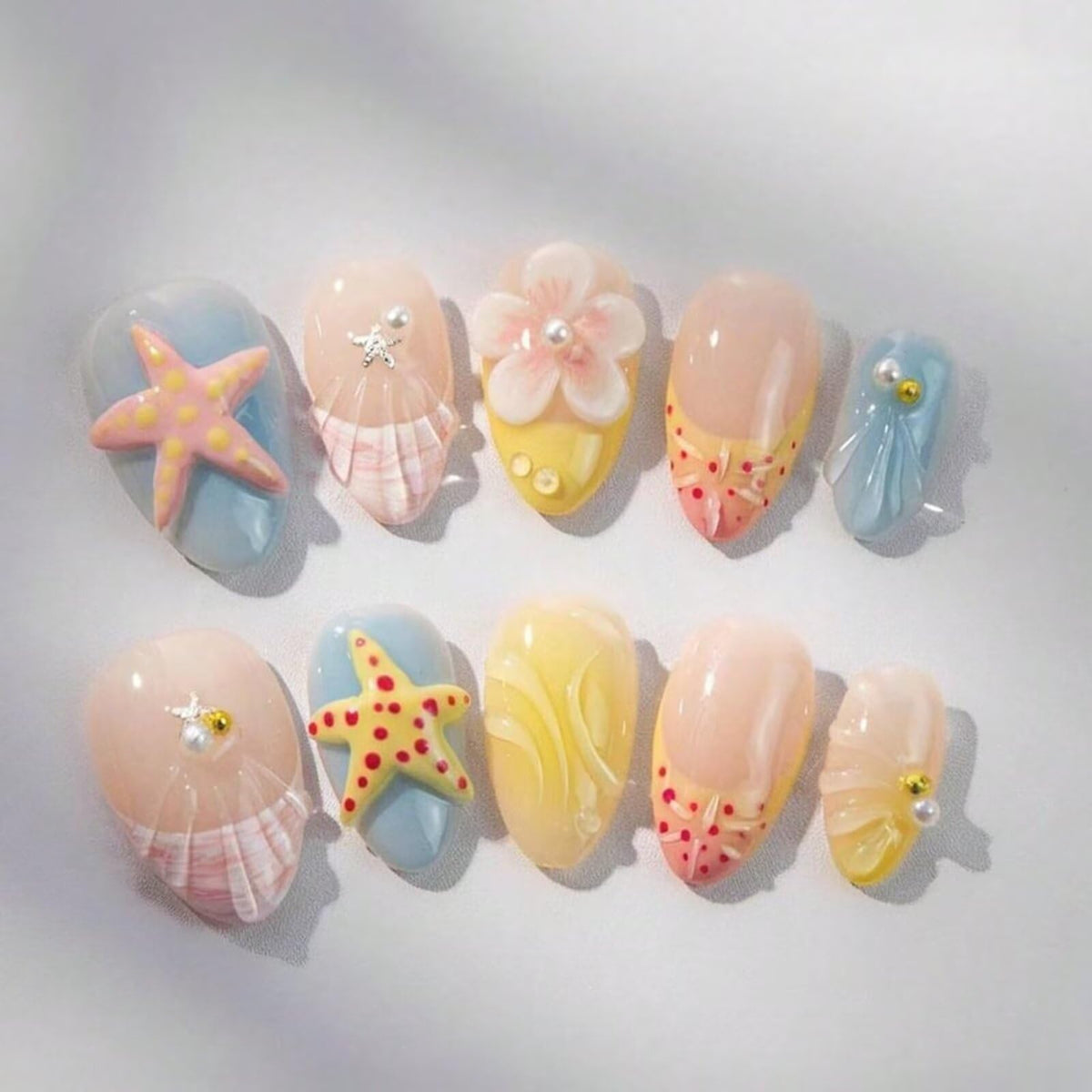 ARTIXY front packaging showing ten-piece reusable press-on nails and contents benefit convenience