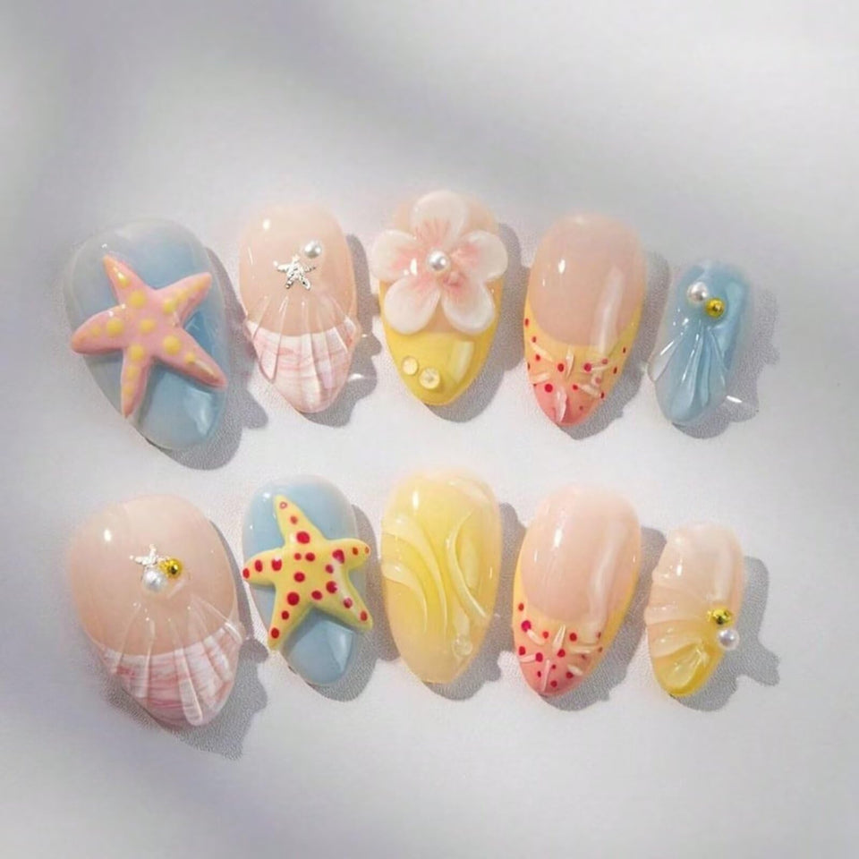 ARTIXY front packaging showing ten-piece reusable press-on nails and contents benefit convenience