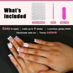 ARTIXY display of nail sizes and adhesive stickers showing customization benefit