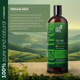 Artnaturals 16 fl oz bottle beside a ruler for clear size comparison