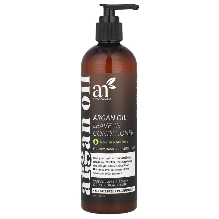 Artnaturals bottle front packaging showing product benefits and size