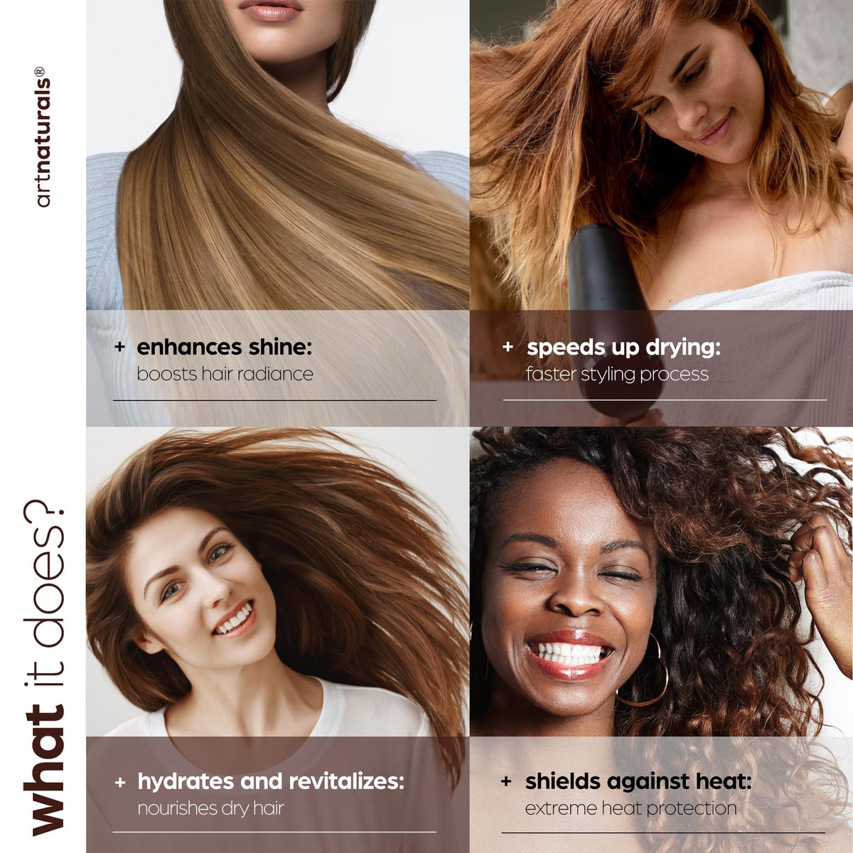 Artnaturals argan oil closeup showing nourishing ingredient to soften hair