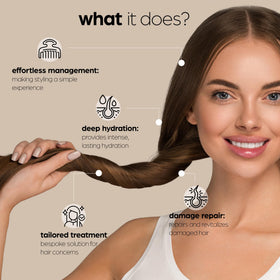 Artnaturals spray being applied to hair for easy detangling and hydration