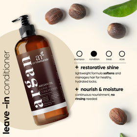 Artnaturals argan oil leave-in texture close-up showing smooth consistency