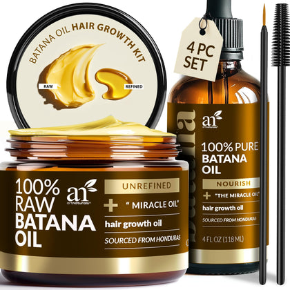 Artnaturals Batana oil front packaging showing natural ingredients and benefit