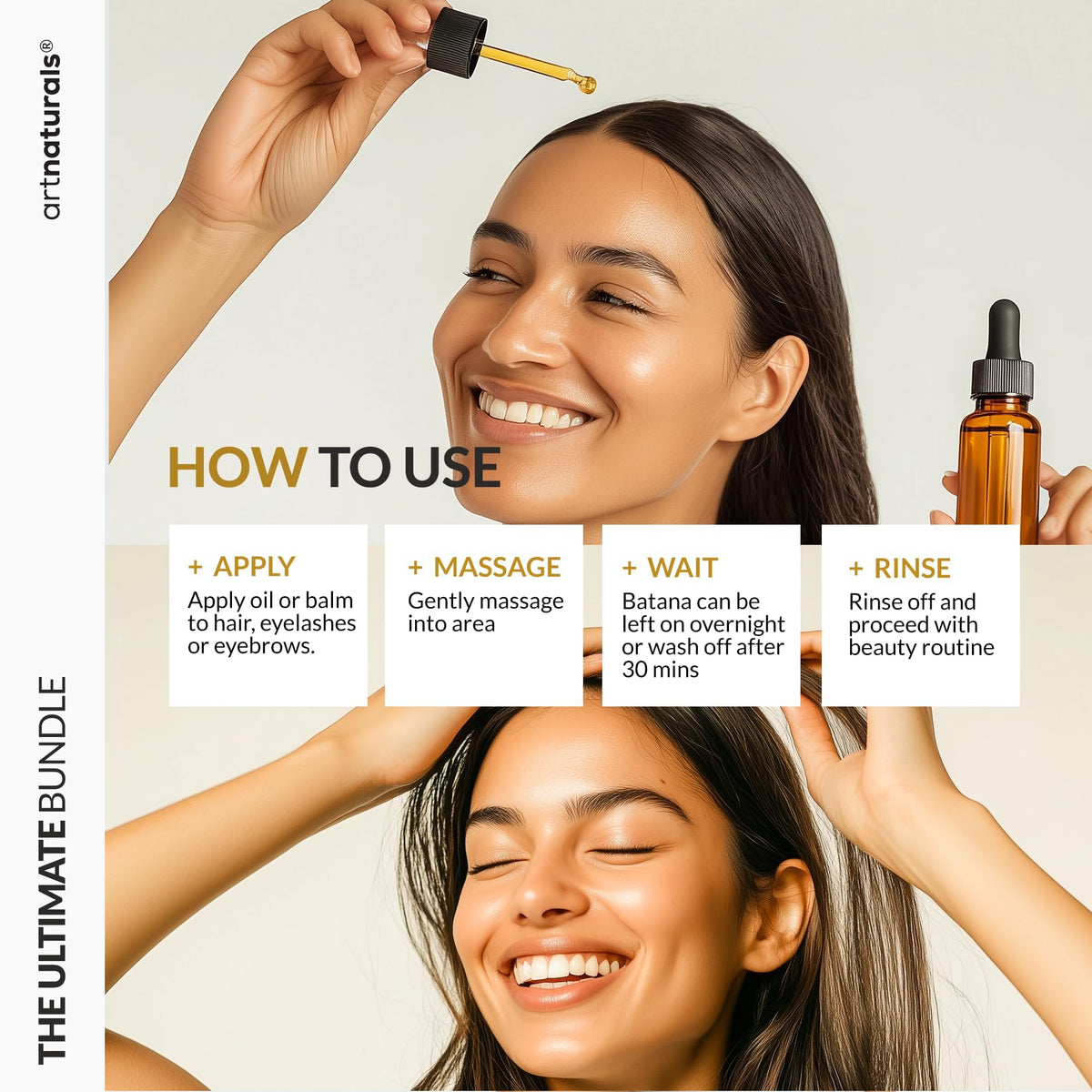 Artnaturals Batana kit on vanity showing full set and easy everyday benefit