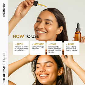 Artnaturals Batana kit on vanity showing full set and easy everyday benefit