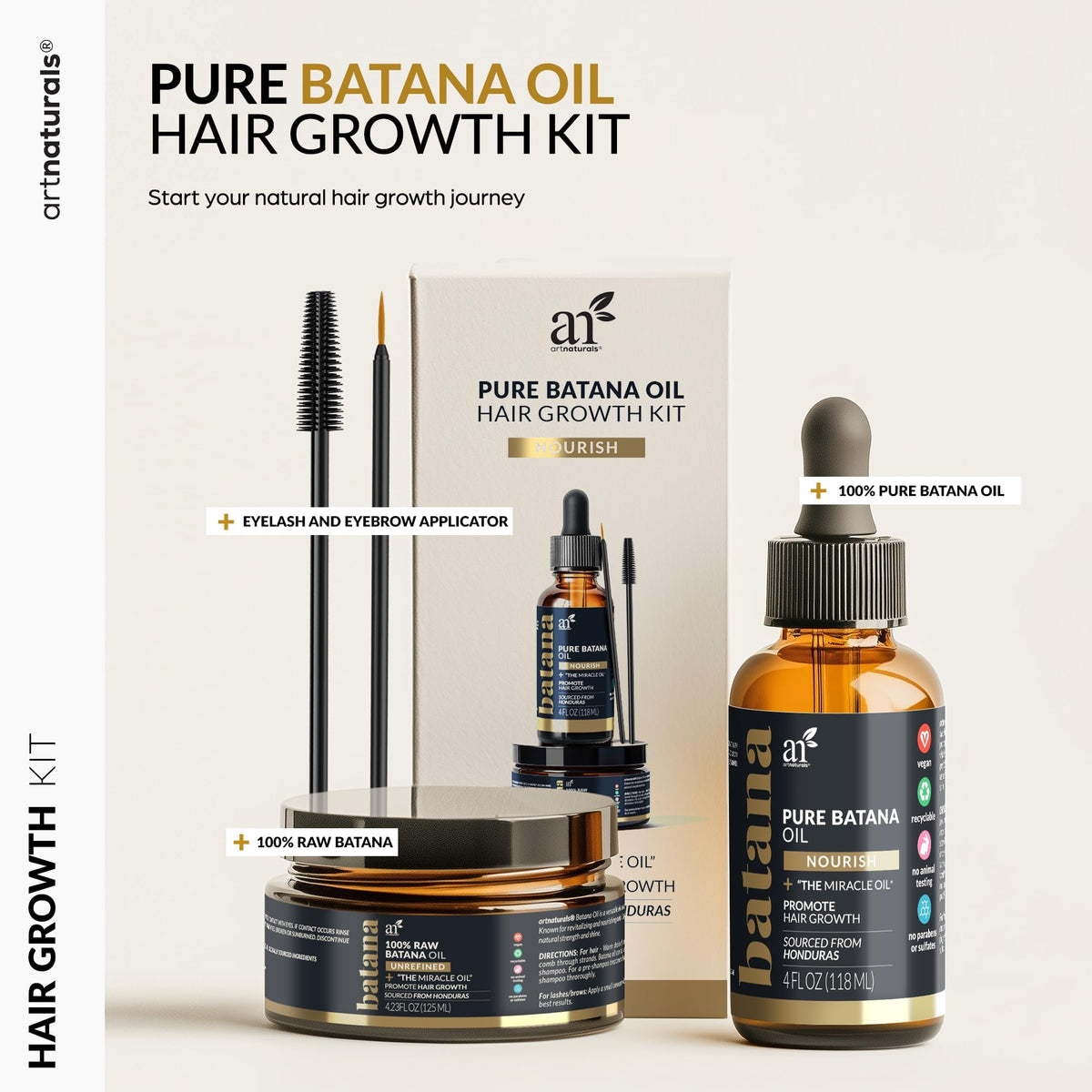 Artnaturals Batana paste texture close-up demonstrating rich moisturizing benefit
