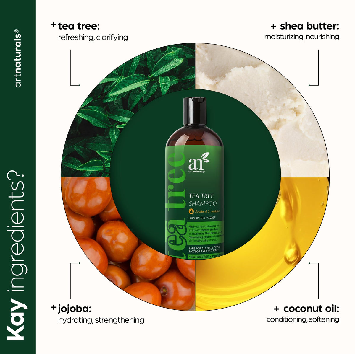 Artnaturals creamy conditioner texture in hand showing rich hydrating feel
