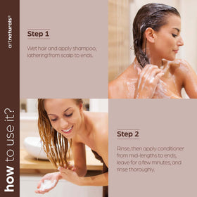 Artnaturals set on shower shelf illustrating easy daily routine use