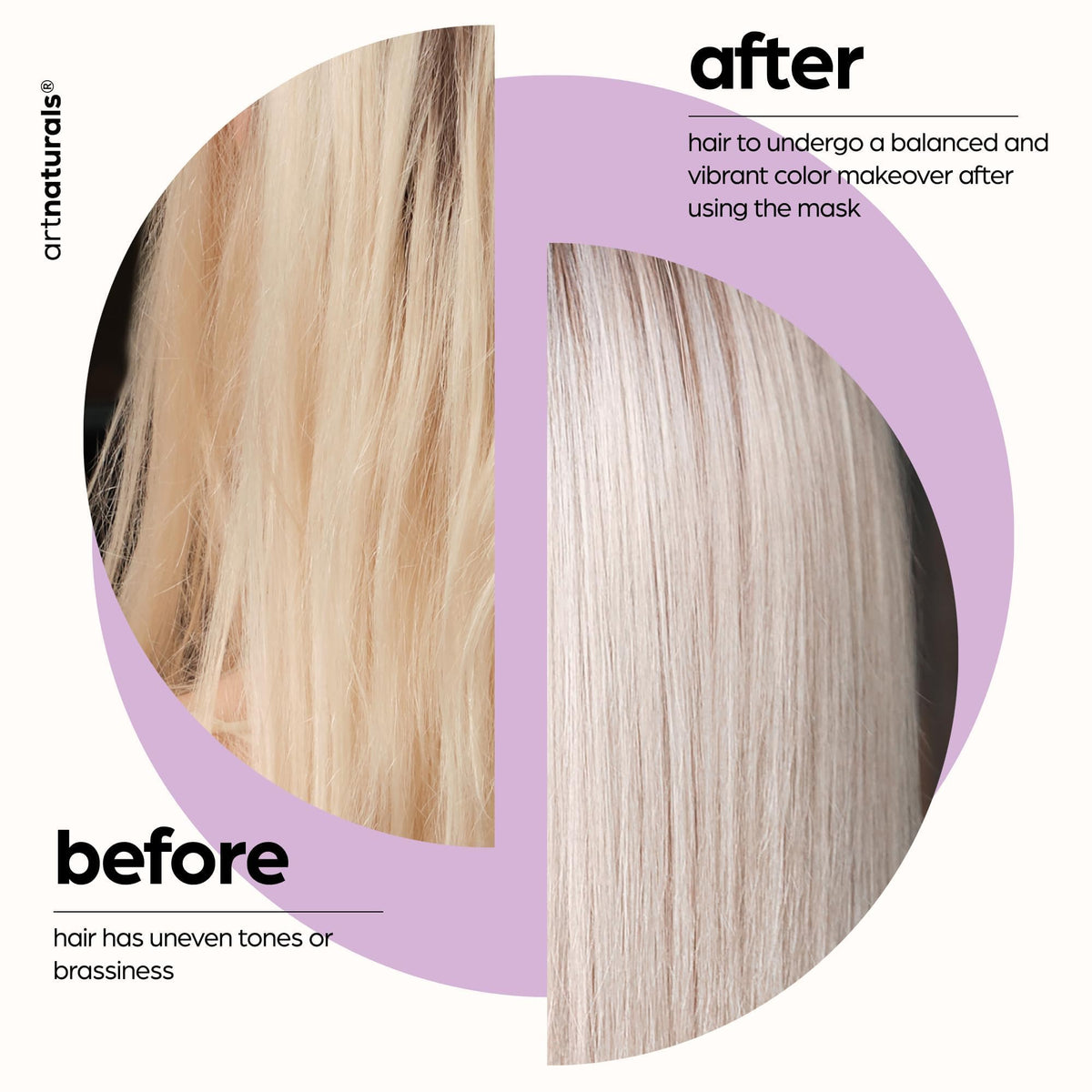Artnaturals ingredients label close-up highlighting plant-based nourishing benefits