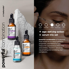 Artnaturals retinol serum dropper closeup highlighting smooth application