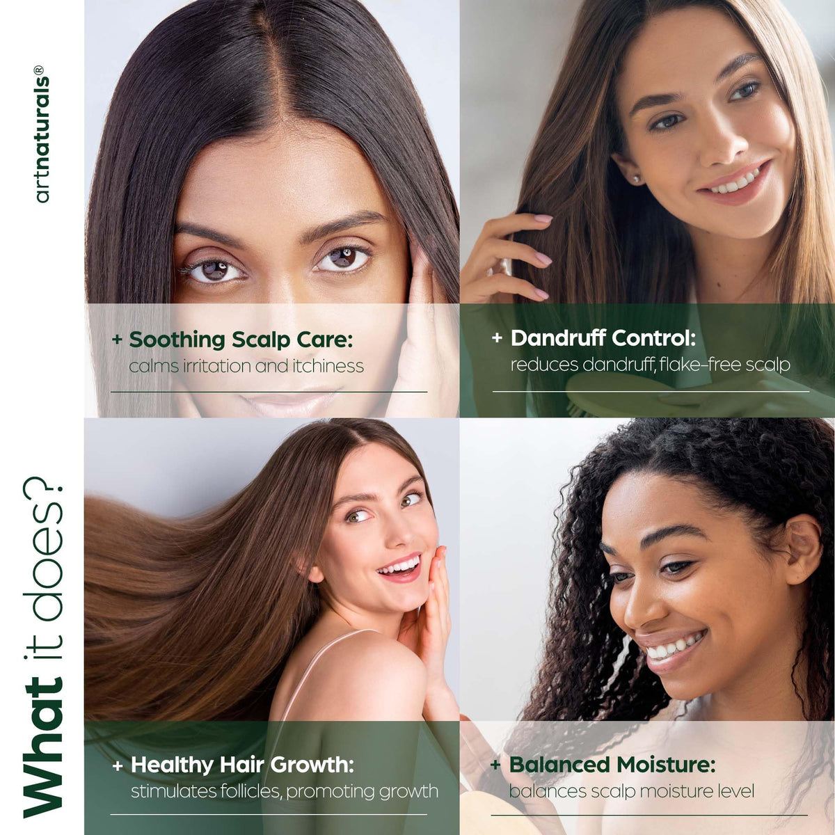 artnaturals rich shampoo lather texture demonstrating effective cleansing