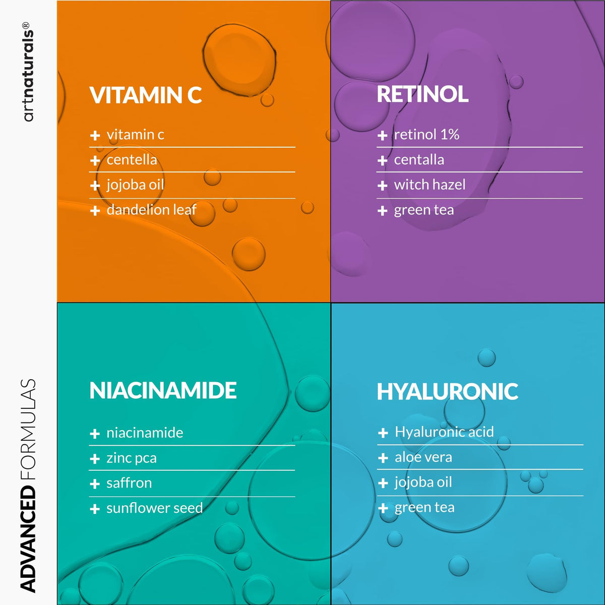 Artnaturals kit size comparison beside everyday products for scale