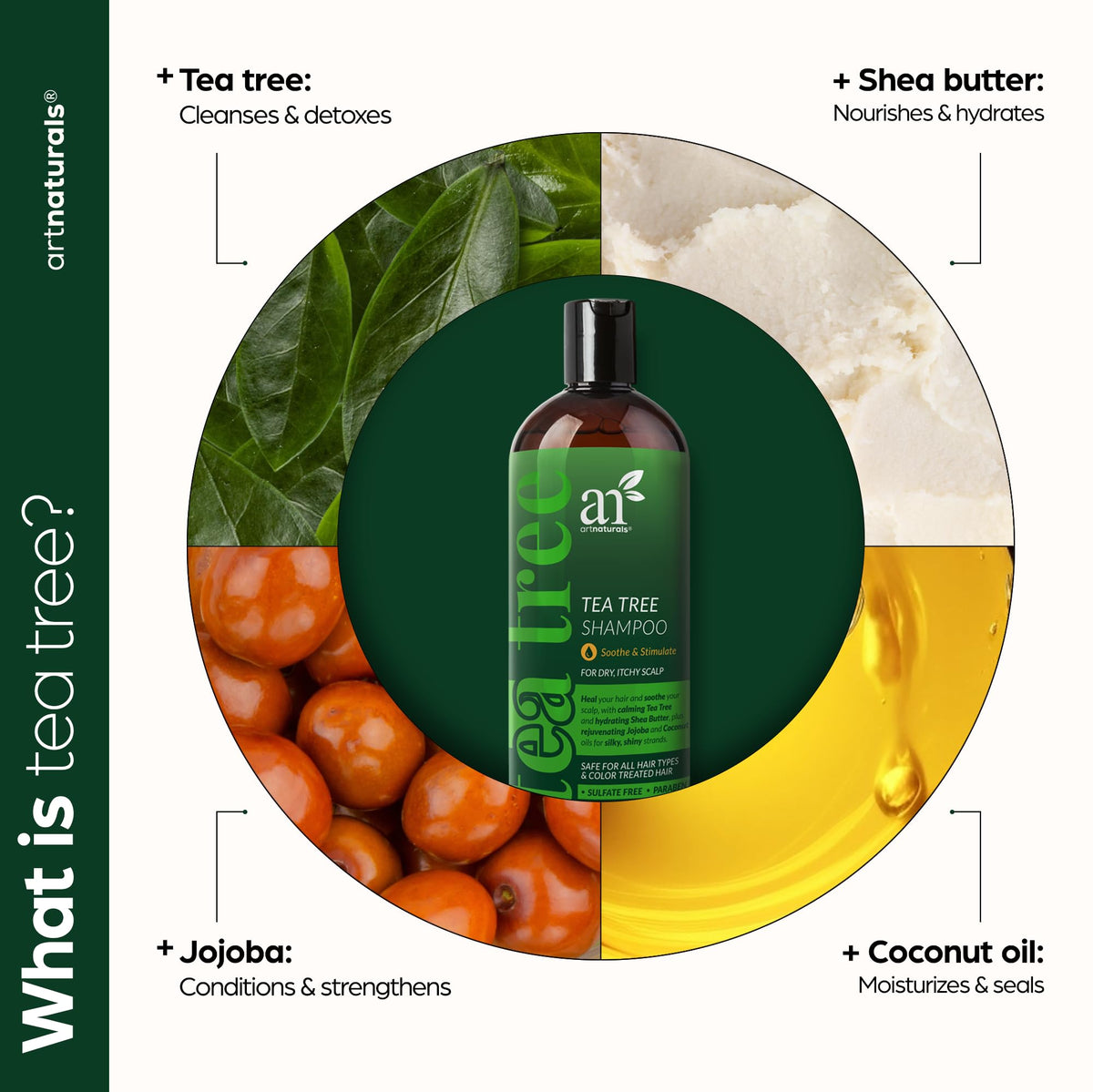 Artnaturals foamy lather in hand showing effective cleansing action