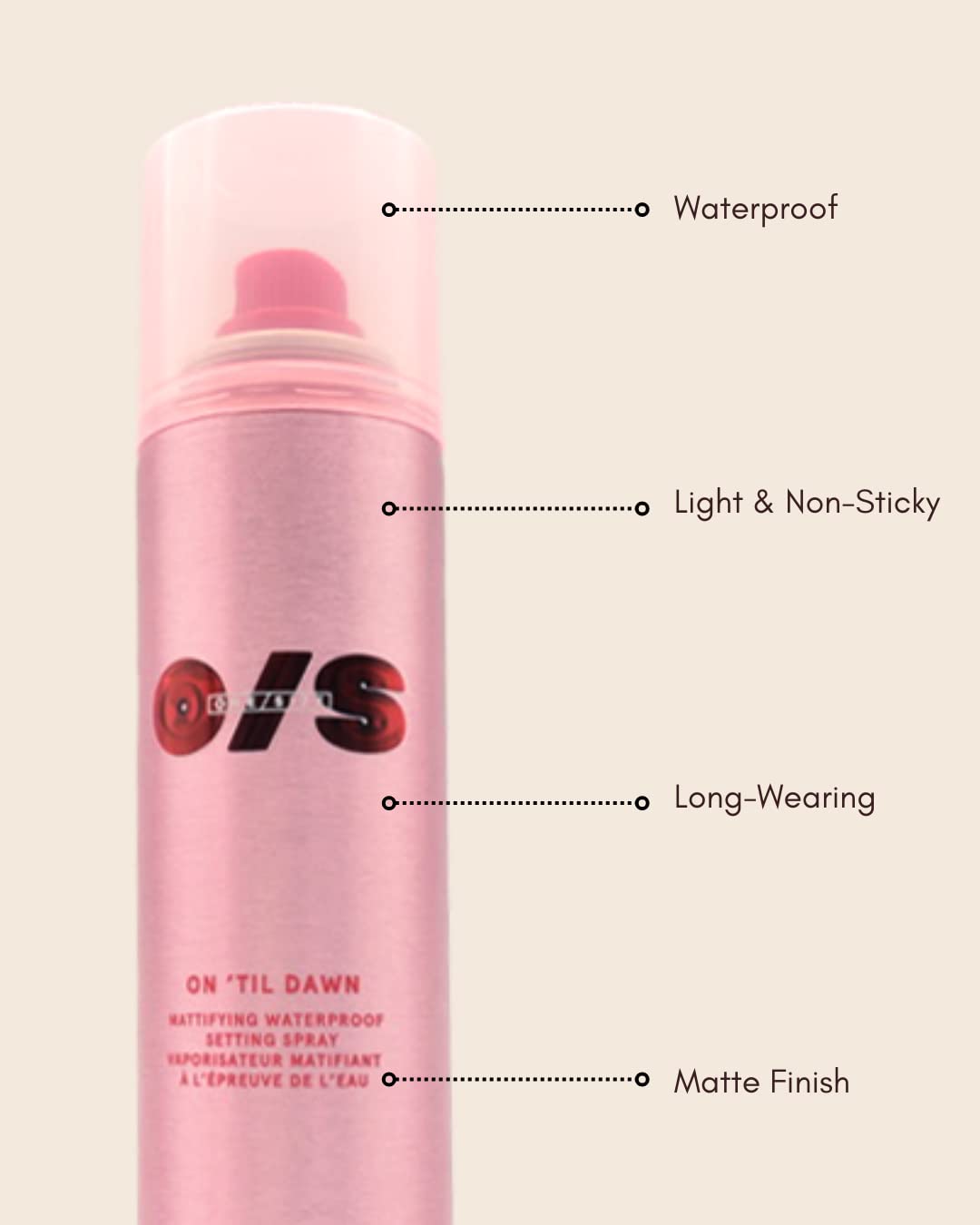 ARTSTAR fine mist spraying to show lightweight texture and even coverage for long wear