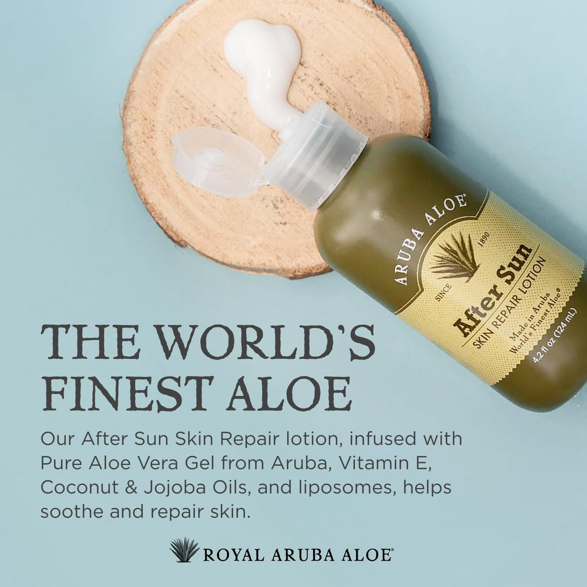 ARUBA ALOE back label displaying ingredients and usage instructions benefit