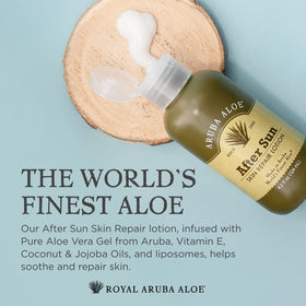 ARUBA ALOE back label displaying ingredients and usage instructions benefit