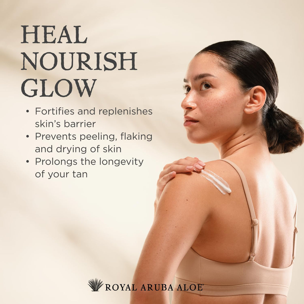 ARUBA ALOE creamy gel texture close-up showing lightweight, fast absorption benefit